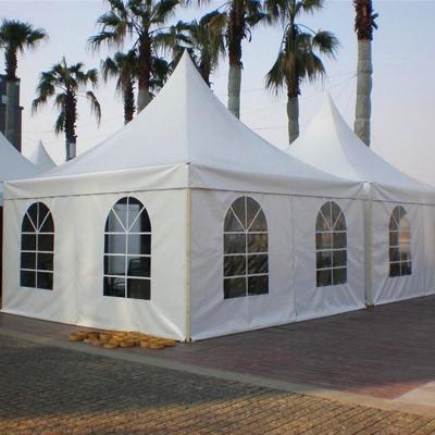 China Outdoor event 5x5 PVC tarpaulin PVC pagoda frame tent easy dismantle pagoda tent canopy for sale supplier Guangzhou for sale