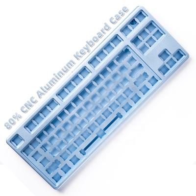 China B2C Supplier Aluminum Mechanical CNC Keyboard Case 80% With Anodized Color Customized for sale