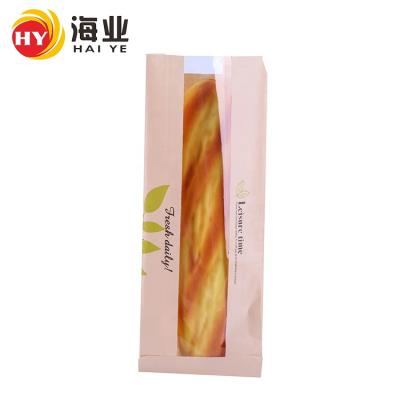 China Safety Food Grade Baguette Kraft Paper Biodegradable Packing Bag For Bread for sale