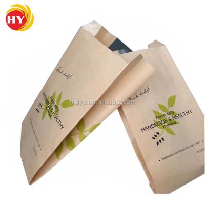 China Custom Packaging Security Heat Seal Roll Kraft Paper Bags for sale