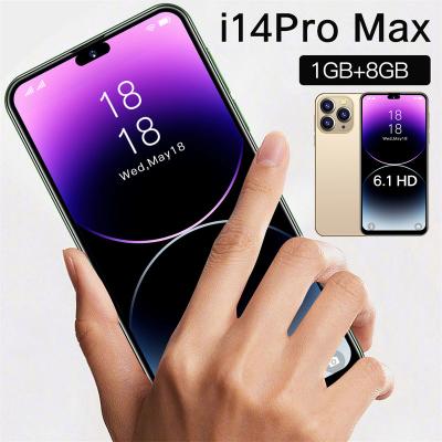 China Dual SIM Card 14proMax Frontier Spot 3G Android 1+8GB Smartphone 6.1