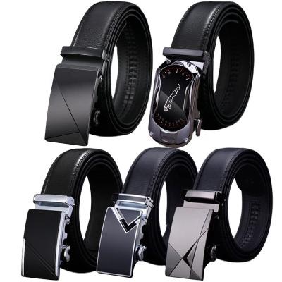 China Daily Use Wholesale Leather High End Automatic Buckle Men's Business Casual Dress Pants Belt for sale