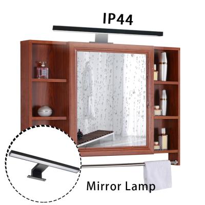 China Modern Chrome Modern Waterproof IP44 Vanity Light Fixtures 300mm 220-240V 4000K Black Plastic Mirror Lamp Wall Led Bathroom Light for sale