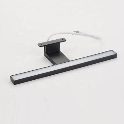 China Modern Hot Sale 300mm ABS+Acrylic Led Bathroom IP20 Light Black Mirror Lamp for sale