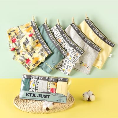 China New Product Men's Soft Brief Breathable Underwear Boy Fancy Baby Shorts 95% Cotton Underwear For Cute Boys for sale