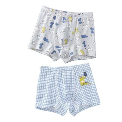 China Sale New Design Version Kids Underwear Cartoon Crocodile Warm Korean Cotton Modal Boys Underwear For 2-16 Years for sale