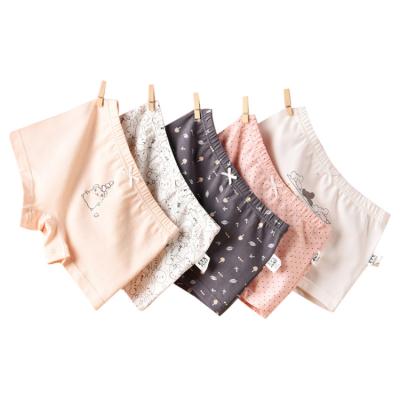 China Girl's New Breathable Fancy Underwear Simple Boxer Briefs Rich Colors Baby Shorts Girls Soft Cotton Underwear for sale