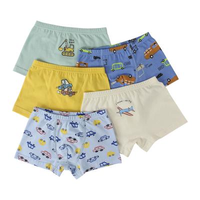 China 21 New Boys Breathable Boxer Shorts Baby Four-Corner Shorts Baby Waistband Cola Underwear Off Pear Red Children for sale