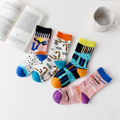 China Wholesale Autumn Winter Cotton Sporty Socks Boys Girls Used Socks Colorful Custom Handsome Socks Logo for sale