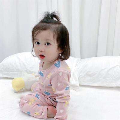 China Wholesale breathable infant girl pajamas 2 pieces set pajamas for christmas onesie pajamas autumn or winter made in china for sale