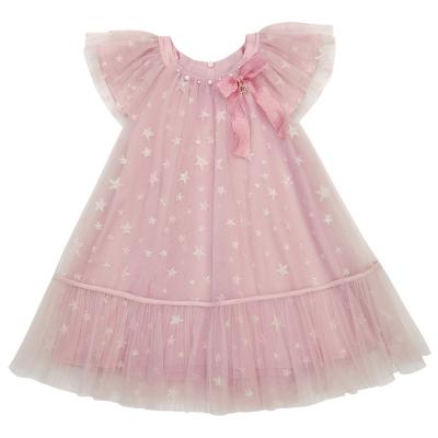 China Anti-static children's summer lace dress middle new and princess short-sleeved Dress Girls&' Mesh Skirt ladies big children for sale