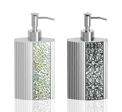 China Viable Custom Broken Glass Polyresin Liquid Soap Dispensers for sale