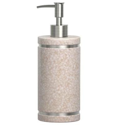 China Sustainable Sandstone Effect Polyresin Lotion Dispenser for sale