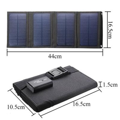 China Foldable Solar Power Bank Pack Solar Cell Kit 50W 5V USB Sun Solar Panel Battery For Outdoor Camping Boost Charger 6.5in/16.5cm*4.13in/10.5cm for sale