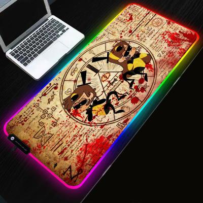 China Durable RGB Mouse Pad Silicone Mouse Pad Rest Pad Extended Luminous Mousemat Table Gaming Xxl Mousepad for sale