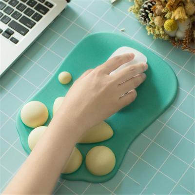 China Popular Cute Non-slip Computer Keyboard Desk Set Mat Table Mat Laptop Game Mouse Pad Silicone Desk Cat Paw Mouse Pad Kawaii Gaming for sale