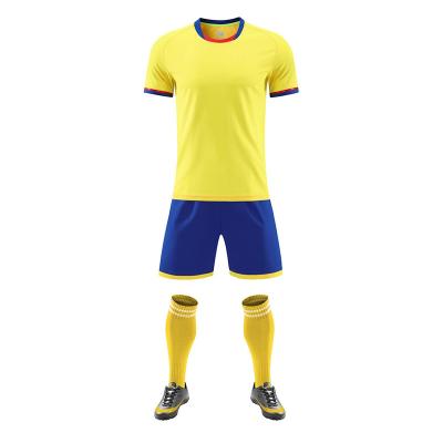 China Shirts & Tops wholesale no logo youth thailand soccer jersey manufacturers vinyl for soccer jersey yellow for sale