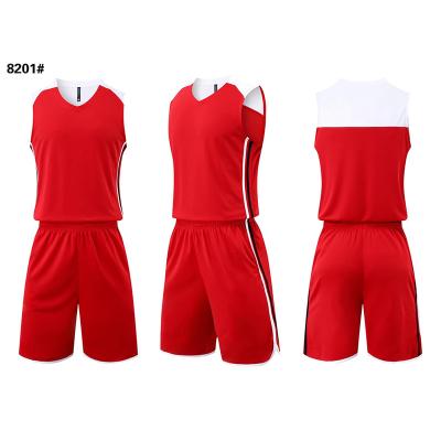 China OEM Antibacterial High Quality 100% Polyester Mens Black And Red Basketball Tank Top Design Custom Logo for sale