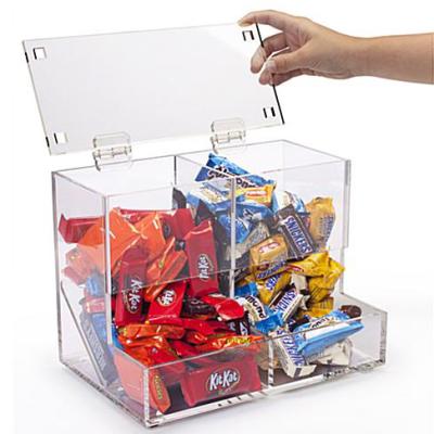 China Eco-friendly Wedding Acrylic Candy Gift Box Bins Dispenser Acrylic Candy Box BM01 for sale