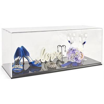 China Wedding Eco-Friendly Custom Clear Sneaker Floral Acrylic Shoe Boxes With Clear Lids for sale