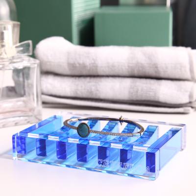 China Modern Plastic Concrete Luxury Bathtub Mini Travel Acrylic Soap Dish Holder Drain for sale