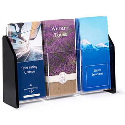 China Retail Store Counter or Leaflet Brochure Holder Acrylic Tabletop Display Racks Leaflet Holder for sale