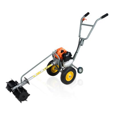 China 2-Stroke 52CC Garden Tiller Cultivator Gas Cart Brush Cutter Machine For Cutting Grass for sale