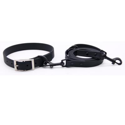 China Detached Agile Heavy Duty Leather Dog Leash and Collar Set for sale