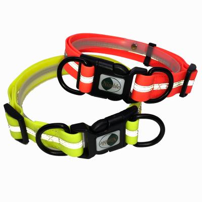 China Best Selling DETACHED Durasoft Reflective PVC Coated Pet Christmas Theme Dog Collars Hat for sale