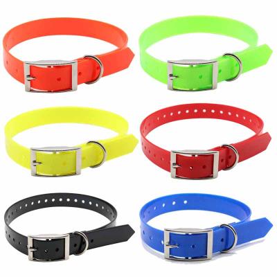 China Durable Waterproof TPU Coated Sports Nylon Collar Training Dog Zinc Alloy Buckle For Dog Collar for sale