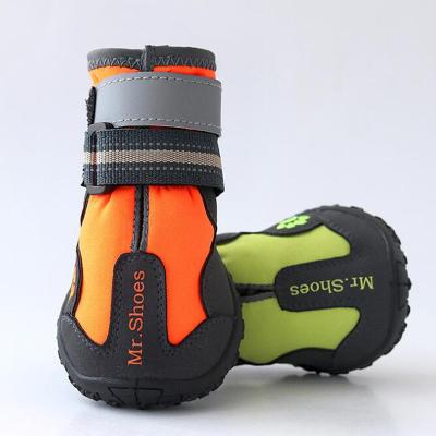 China Viable Newcomer Professional Dog Shoes, Reflective Safety Dog Winter Walking Shoes For Dog Supplies for sale