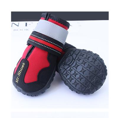 China Sustainable Promotional Pet Rain Boot Shoes Outdoor Waterproof Dog Shoes , Dog Shoes For Walking Hiking for sale