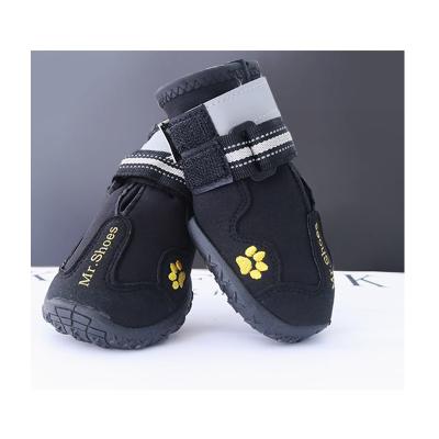 China Viable Customize Embroid Logo Breathable Waterproof Dog Shoes Mature For Dog, Popular Amazon Dog Winter Boots for sale