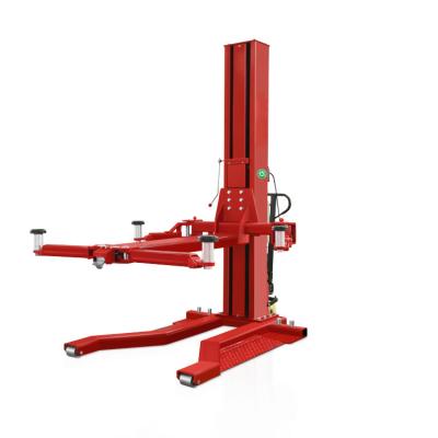 China 30% Prepayment Mobile One Post Single Pole Car Lifts With Hydraulic Cylinder 2700kg One Pole Lift 2 .2kw for sale