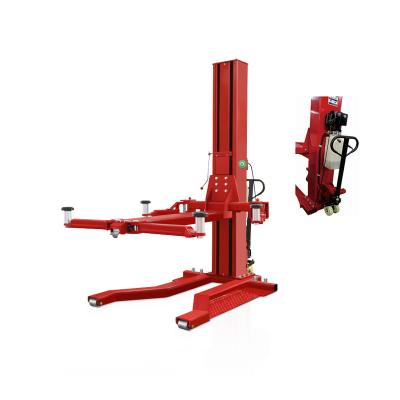 China 30% Prepayment Car Lift Manual Actuator Eagle Auto Lifts Compact Mobile Single Post Lift with Ce for sale