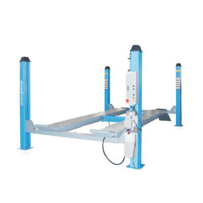 China 3.5T/4.2T/5T/5.5T Electric Prepayment 3.5T/4.2T/5T/5.5T Hydraulic Scissor Four Post Car Lift With Second Lift Pulley for sale