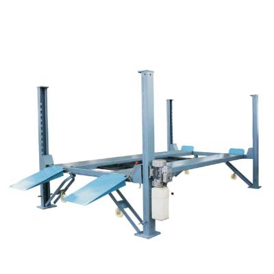 China 30% Prepayment Machinery Manual Lock Release Oil Drip Tray 3.5t Four Post Car Parking Lift For Single Vehicle Service for sale