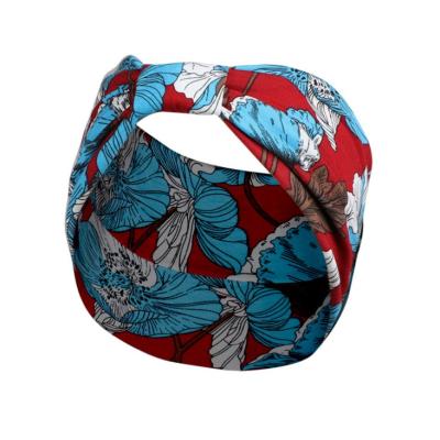 China European And American Style Cloth Running Sports Turban Headband Custom Face Wash for sale