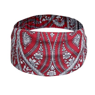 China European and American Style Comfort Head Hair Band Girl Yoga Sports Band Headband Face Cover Wear Elastic Wide Hair Band with Button for sale