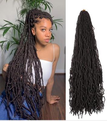 China 2021 Wholesale Sellers Pre Stretched Braiding Hair 36inch Locs Crochet Box Braids Extension 002 for sale