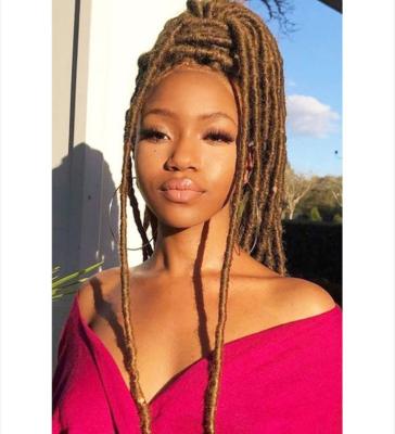 China 2021 Ombre top soft faux locs dreadlocks braids dread braids styles crochet African Goddess Locs darling crochet braid hair 002 for sale