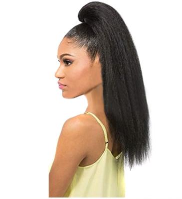 China I-Tip Best\Curly Straight Hair Ponytail For Women Of Color, Remy Human Hair Ponytails, Drawstring Ponytail Hair Extension for sale