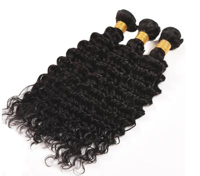 China Top Selling Silky Straight Wave Deep Curly Bundles Attract Novel With Lace Headband Closure Peruvian Hair 3 Bundles With Lace Headband for sale