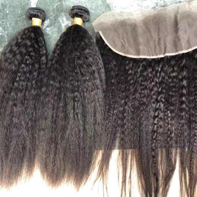 China Yaki 10A Factory Price Grade Unprocessed Romance Full Double Drawn Curly Raw Unprocessed Brazilian Hair Straight For Black Woman for sale