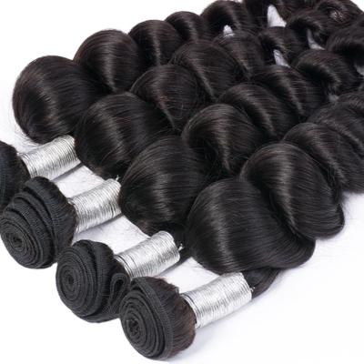 China Loose Wave 28 Inch Curly Bundles Weaves With Closure Lace Front Human Hair Wigs For Black Women for sale