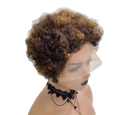 China Wholesale Free Shipping Brazilian Curly Bob Hair Full Lace Front Human Virgin Hair Afro Kinky Curly Short Remy Raw Hair Women Brazilian Curly Wig for sale