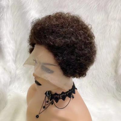 China Afro Wave Wigs For Pre Plucked Color Women Afro Kinky Curly BOB Wig Remy Black Knots 150% Brazilian Hair for sale