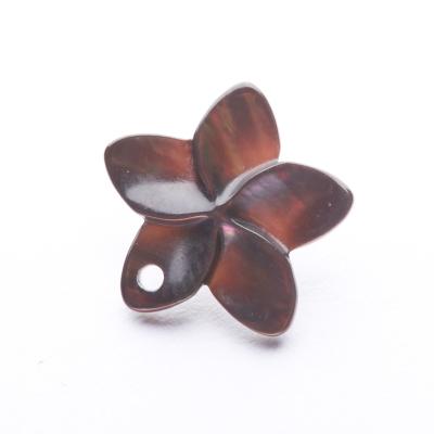 China Shell Wholesale Custom Hand Carved Natural Mother Of Pearl Shell Flower Beads For Jewelry Making for sale