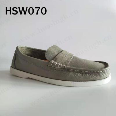 China ZK Comfortable Insole, Full Grain Boat Shoes Leisure Loafer High Level Leather HSW070 Leather Mask HSW070 Style Comfortable Shoes for sale