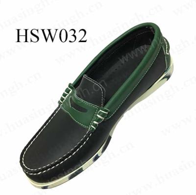 China XLY Anti-slippery, Africa Market High Grade Men's Casual Shoes Men's Genuine Leather Flat Boat Shoes HSW032 for sale